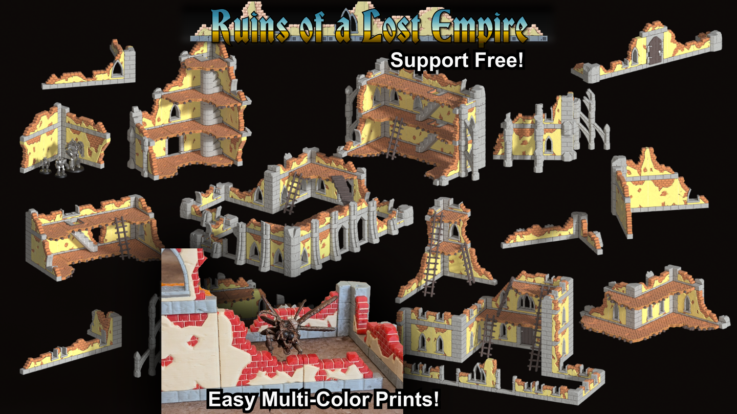 Ruins of a Lost Empire - Complete Modular Fantasy Terrain